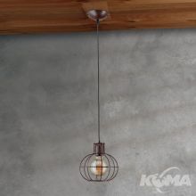 Emil lampa wisząca 1x60W E27 230V brązowa